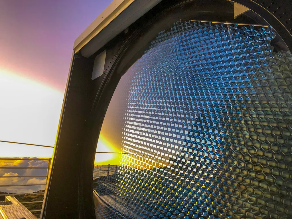 A close up of the LST-1 Camera. 