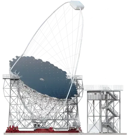 The Large-Sized Telescope (LST-1) on CTAO-North.